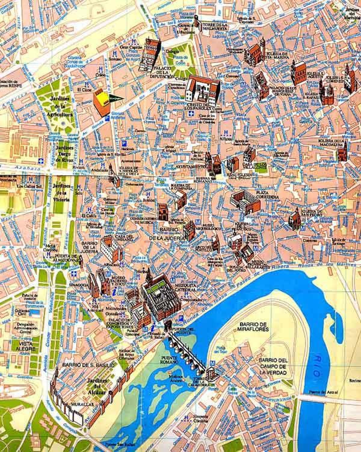 mapa de Sevilla a peu guiada