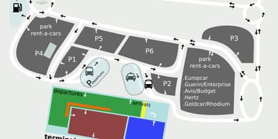 Mapa de l'aeroport Sevilla