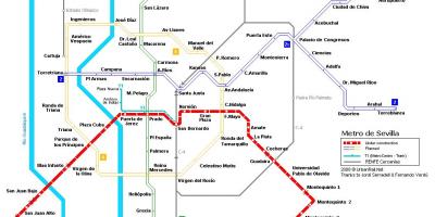 Mapa del metro de Sevilla