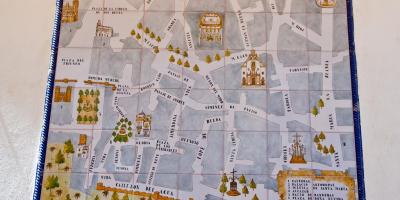 Mapa del barri jueu de Sevilla