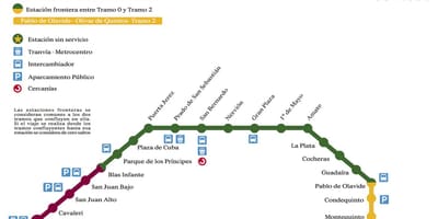 De Metro de Sevilla mapa