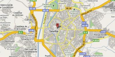 Barri de santa cruz de Sevilla mapa