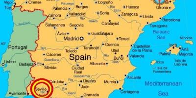 Sevilla espanya mapa