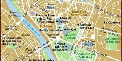 Mapa de Sevilla barris