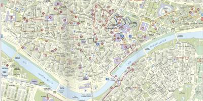 Mapa de carrers de Sevilla espanya