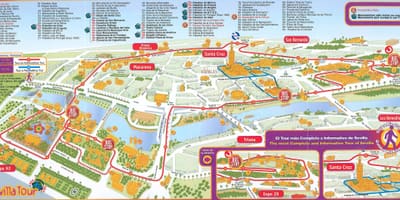 Ciutat de turisme de Sevilla mapa